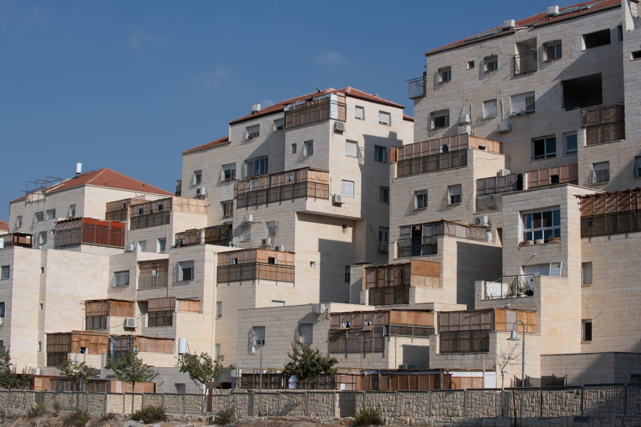 View,Of,A,Residential,Apartment,Complex,In,Beitar,,Israel,,During