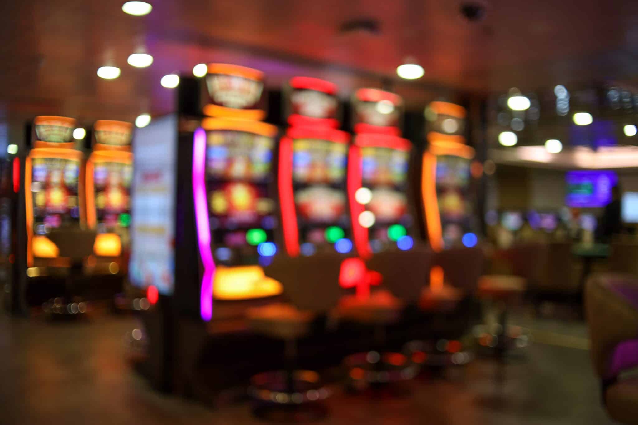 Blurred,Image,Of,Casino,Slot,Machines